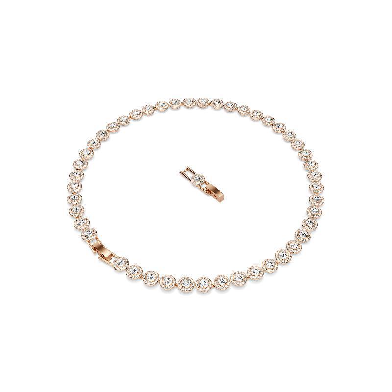 Swarovski Una Angelic Pavé Crystal Pendant Rose Gold Necklace