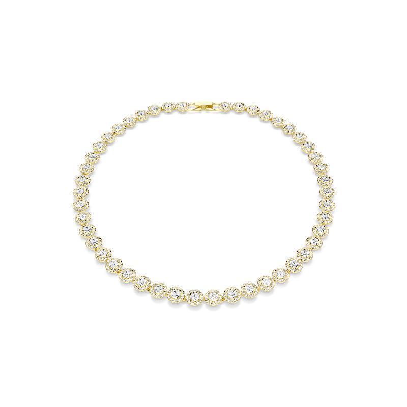 Swarovski Una Angelic Round Cut White Gold Plated Necklace