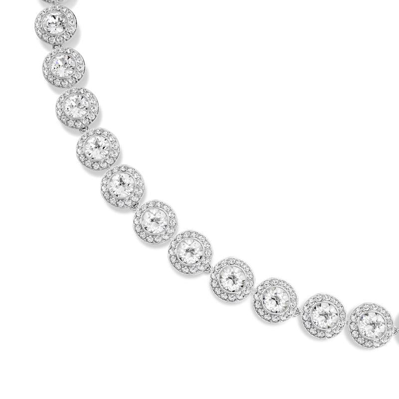 Swarovski Una Angelic Round Cut White Rhodium Plated Necklace
