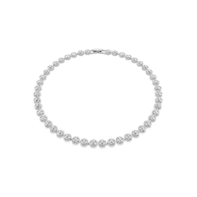Swarovski Una Angelic Round Cut White Rhodium Plated Necklace