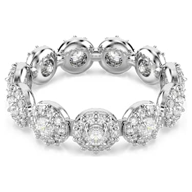 Swarovski Una Angelic Round Cut White Rhodium Plated Ring