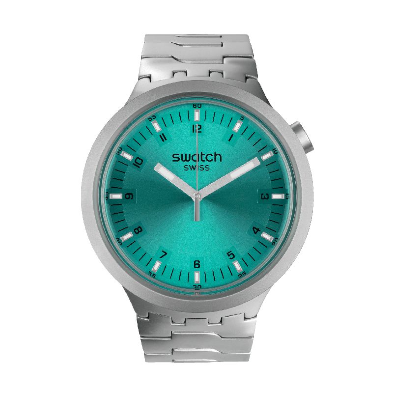 Swatch BIG BOLD IRONY AQUA SHIMMER Watch SB07S100G