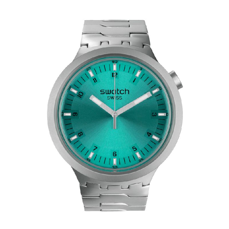 Swatch BIG BOLD IRONY AQUA SHIMMER Watch SB07S100G
