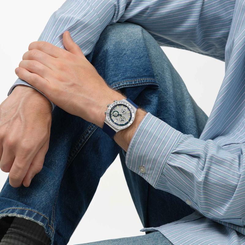 Swatch BLUE REFLECTIVE Watch - YVS539