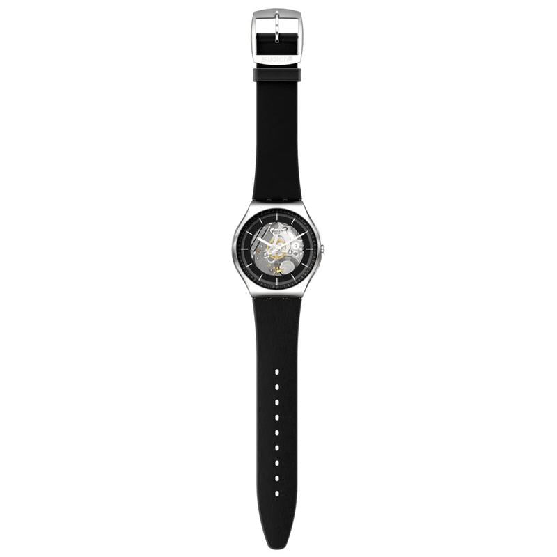 Swatch Black Skeleton Watch SS07S115
