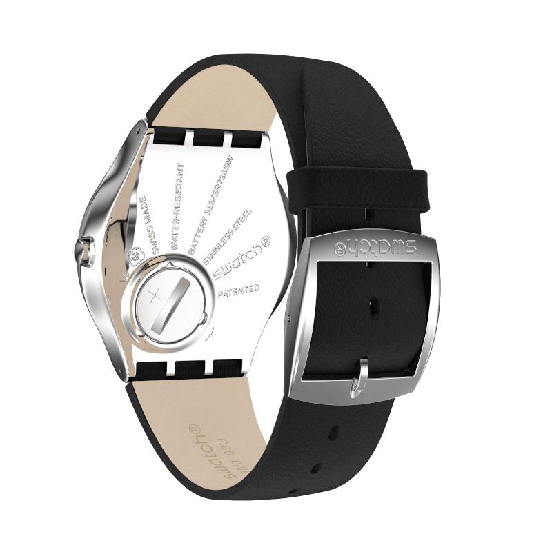 Swatch Black Skeleton Watch SS07S115