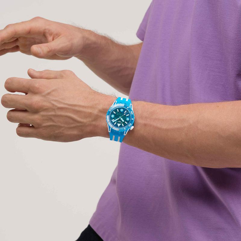 Swatch Blue Fire Watch SSCU09S100