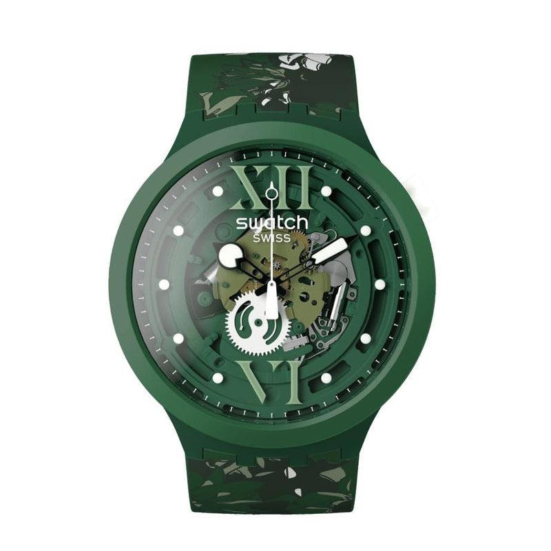 Swatch CAMOFLOWER GREEN Watch SB05G104