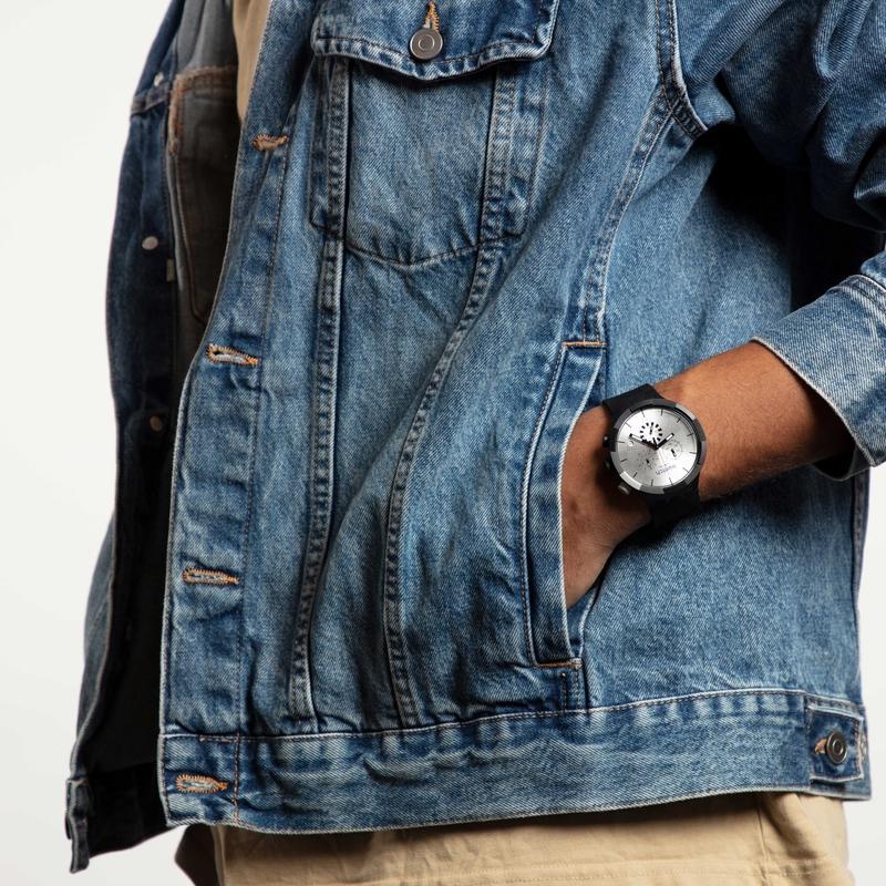 Swatch CHEQUERED SILVER Watch SB02B404