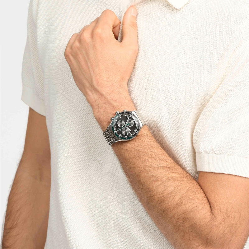 Swatch DARK GREEN IRONY Watch YVS506G