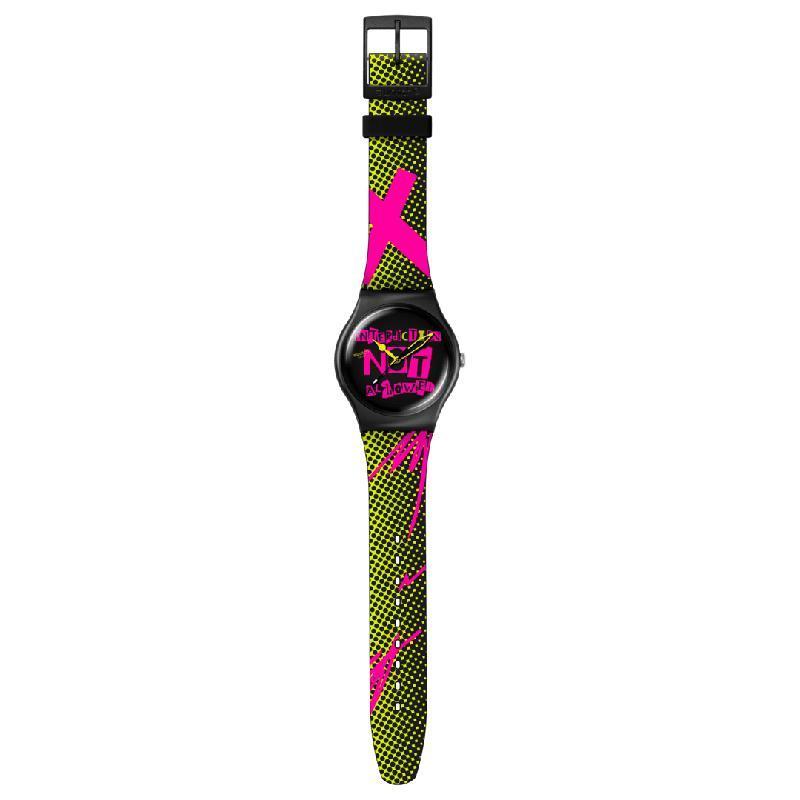 Swatch DISTORT MODE Black Bioceramic Watch SO32B121