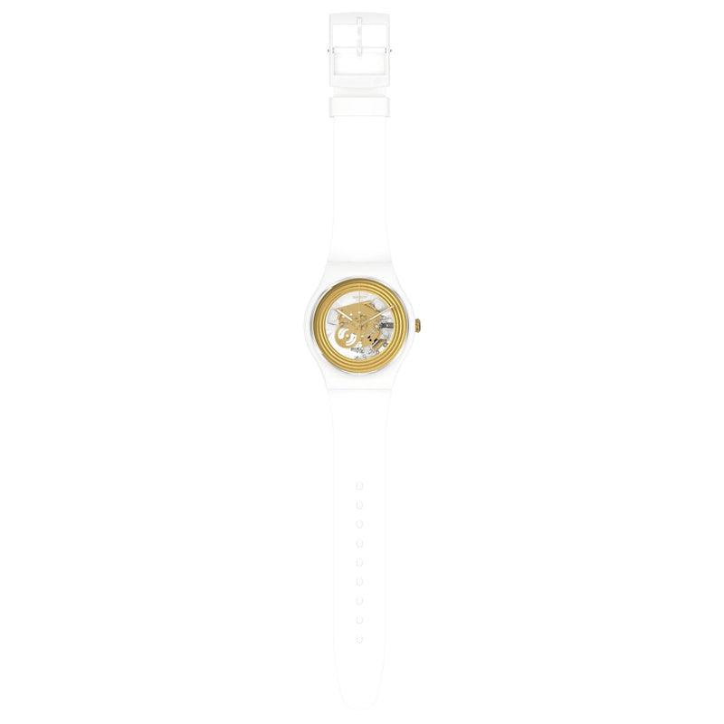Swatch GOLDEN RINGS WHITE Watch SO29W107