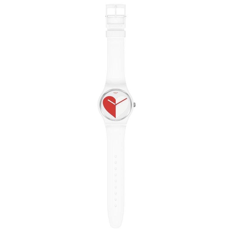 Swatch HALF <3 RED Watch SO29Z113