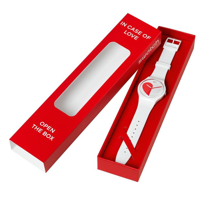 Swatch HALF <3 RED Watch SO29Z113