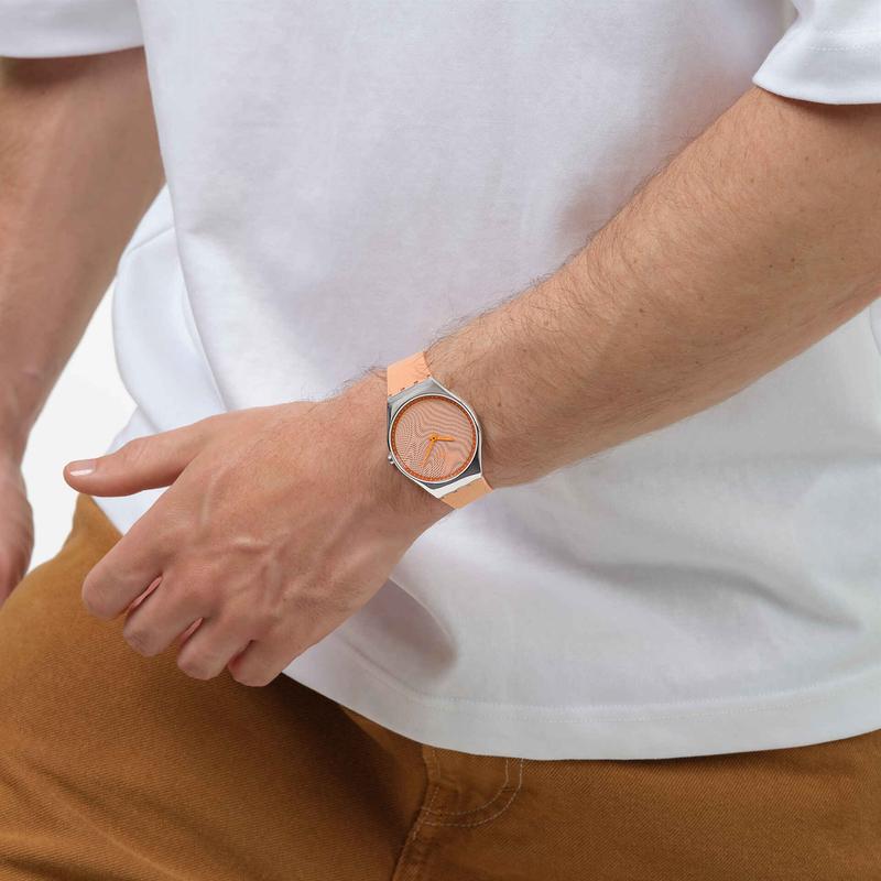 Swatch Iridescently Peach Watch - SYXS166