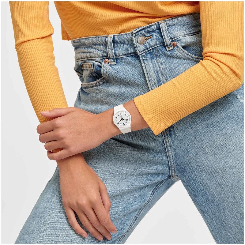 Swatch JUST WHITE SOFT Watch SO28W107-S14