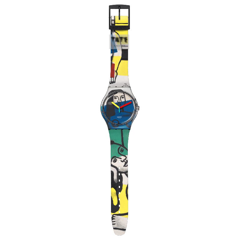 Swatch LEGER'S TWO WOMEN HOLDING FLOWERS Watch SUOZ363
