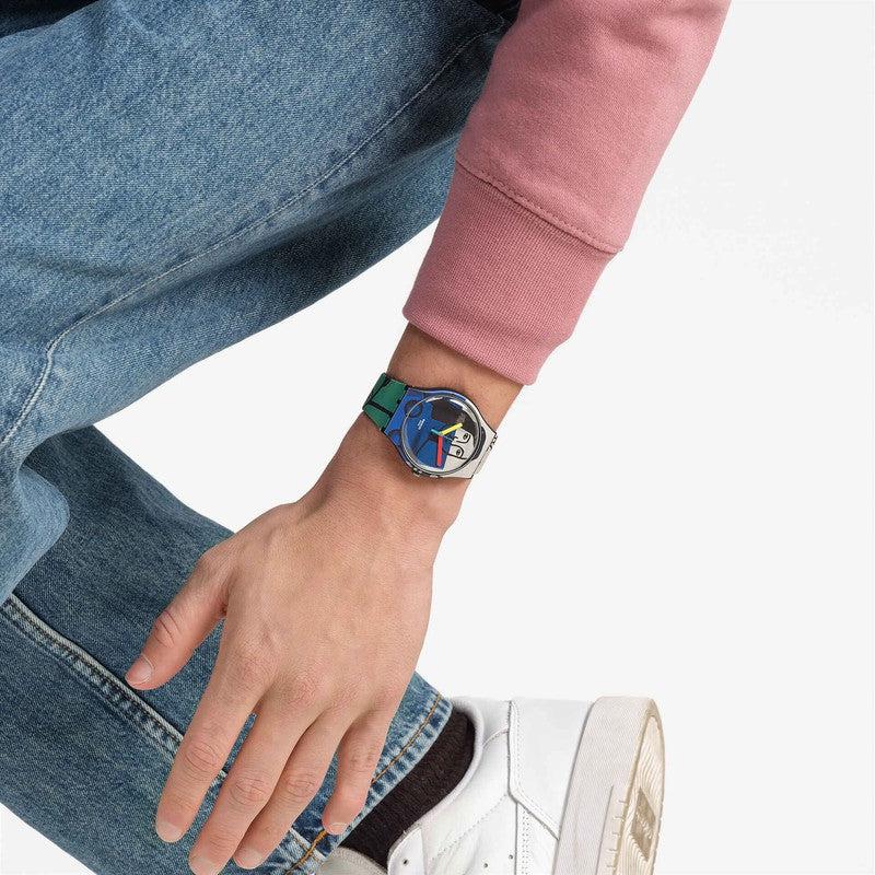 Swatch LEGER'S TWO WOMEN HOLDING FLOWERS Watch SUOZ363