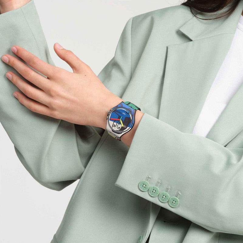 Swatch LEGER'S TWO WOMEN HOLDING FLOWERS Watch SUOZ363