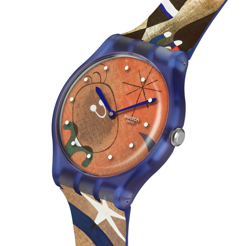 Swatch MIRO'S WOMEN & BIRD IN THE MOONLIGHT Watch SO29Z136