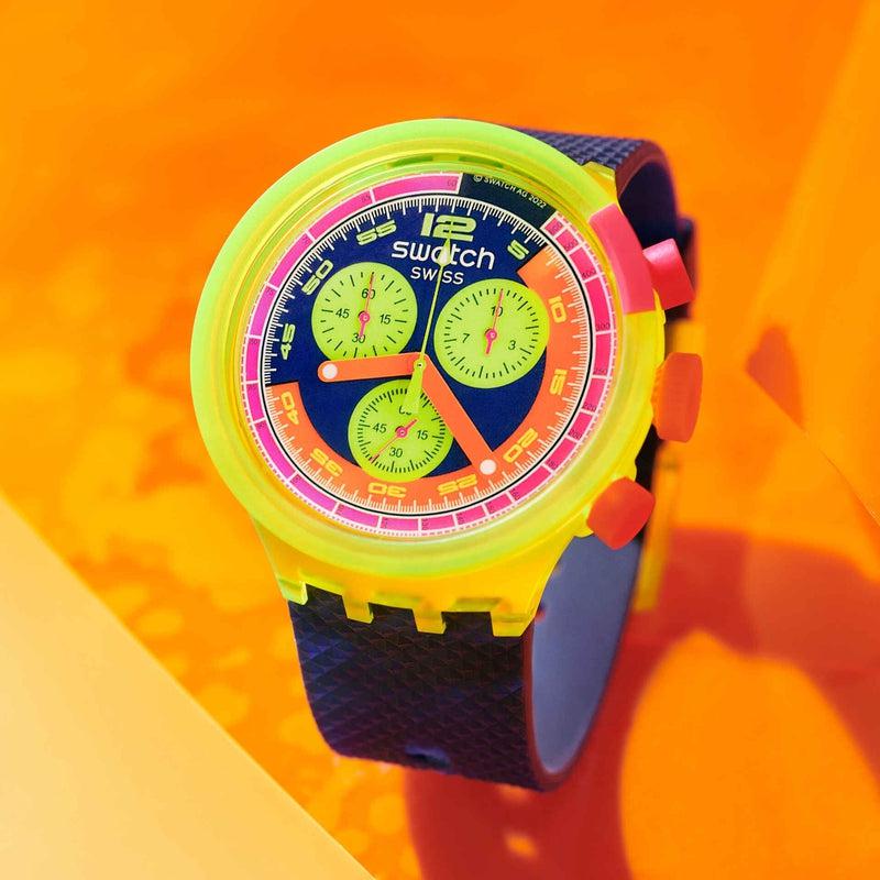 Swatch NEON TO THE MAX Watch SB06J100