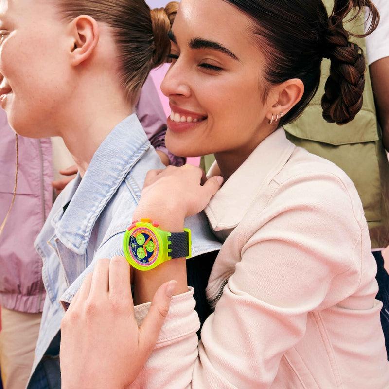 Swatch NEON TO THE MAX Watch SB06J100