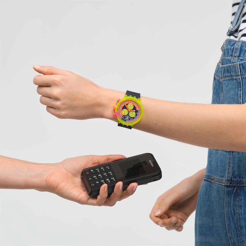 Swatch Neon To The Max Pay! Watch - SB06J101-6000