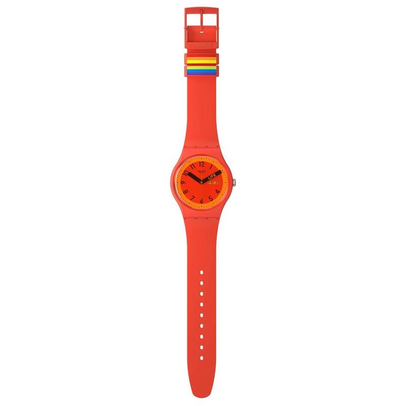 Swatch PROUDLY RED Watch SO29R705