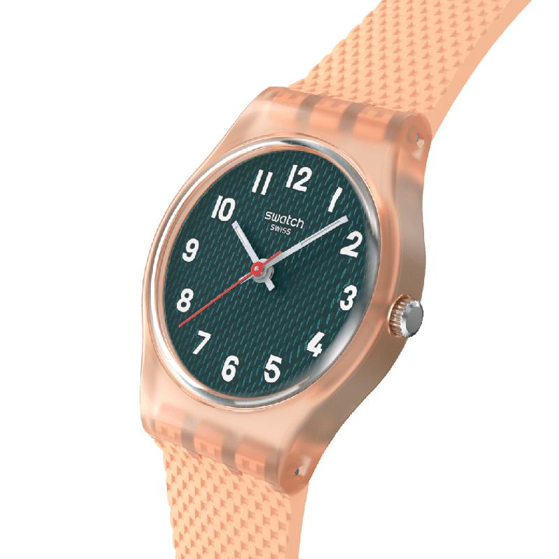 Swatch Peachy Weave Watch LO117