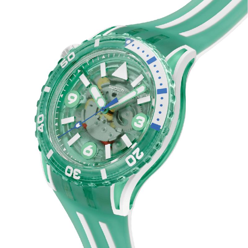 Swatch SCUBAQUA MEDUSAE Bioceramic Watch- SSCU09L100