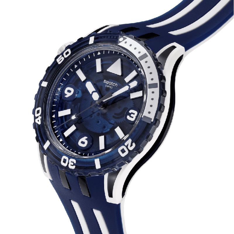 Swatch SCUBAQUA SEA WASP Bioceramic Watch - SSCU09N100