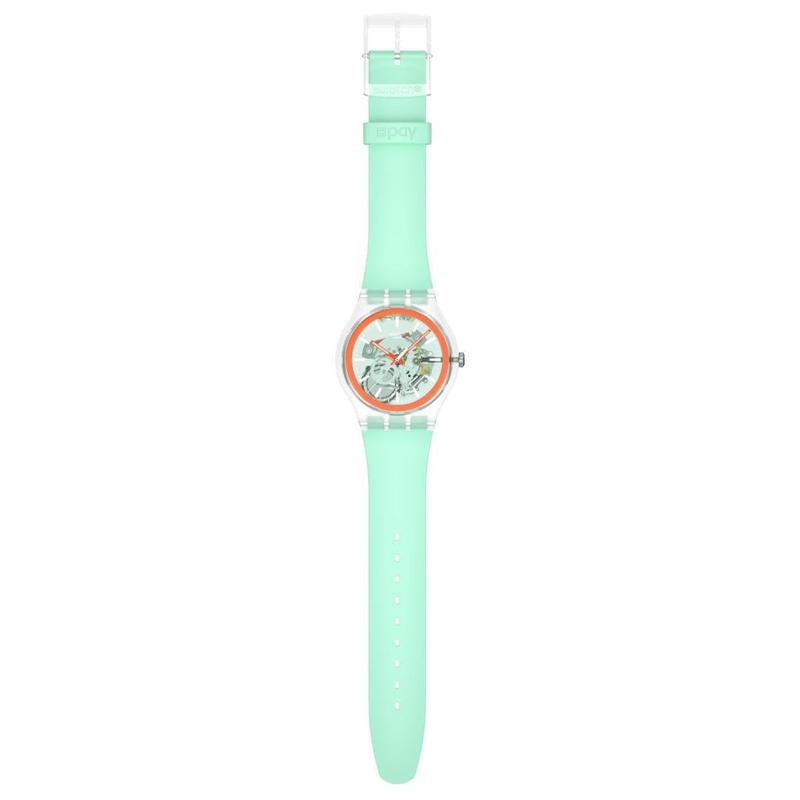 Swatch Sweetly Mint Pay! Watch - SO29K120-6000