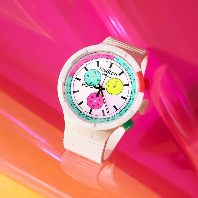 Swatch THE PURITY OF NEON Watch SB06W100