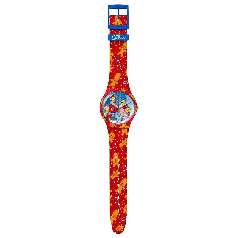 Swatch THE SIMPSONS COLLECTION WONDROUS WINTER WONDERLAND Watch SUOZ361