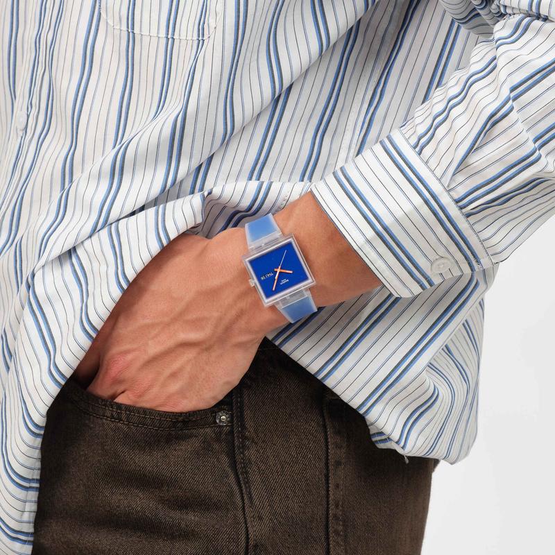 Swatch What If...See Thru Blue Watch - SO38K701
