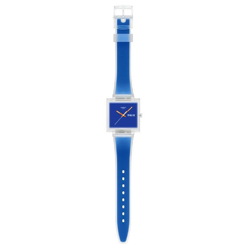 Swatch What If...See Thru Blue Watch - SO38K701