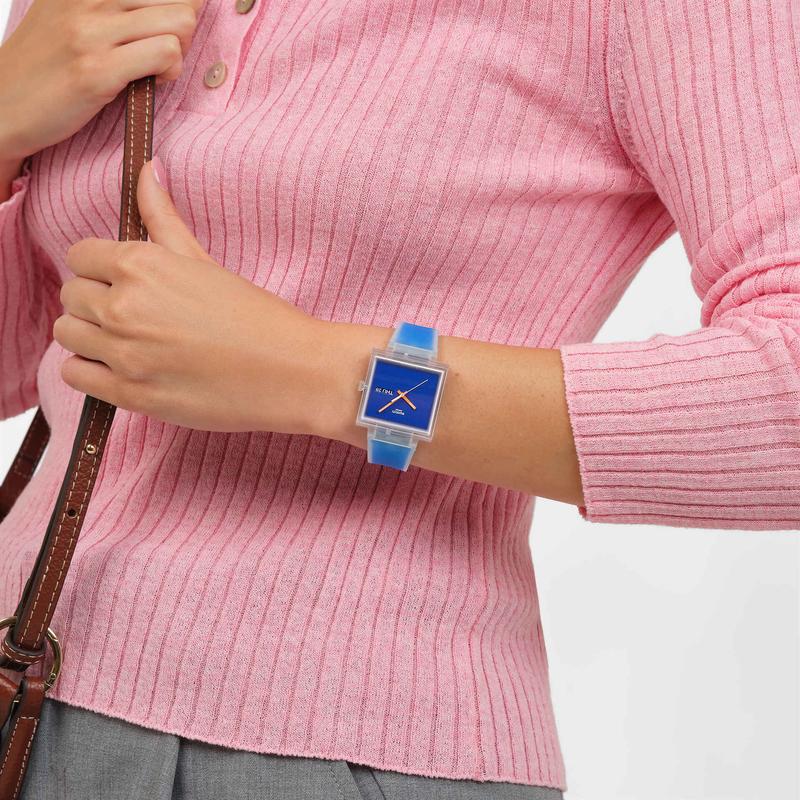 Swatch What If...See Thru Blue Watch - SO38K701
