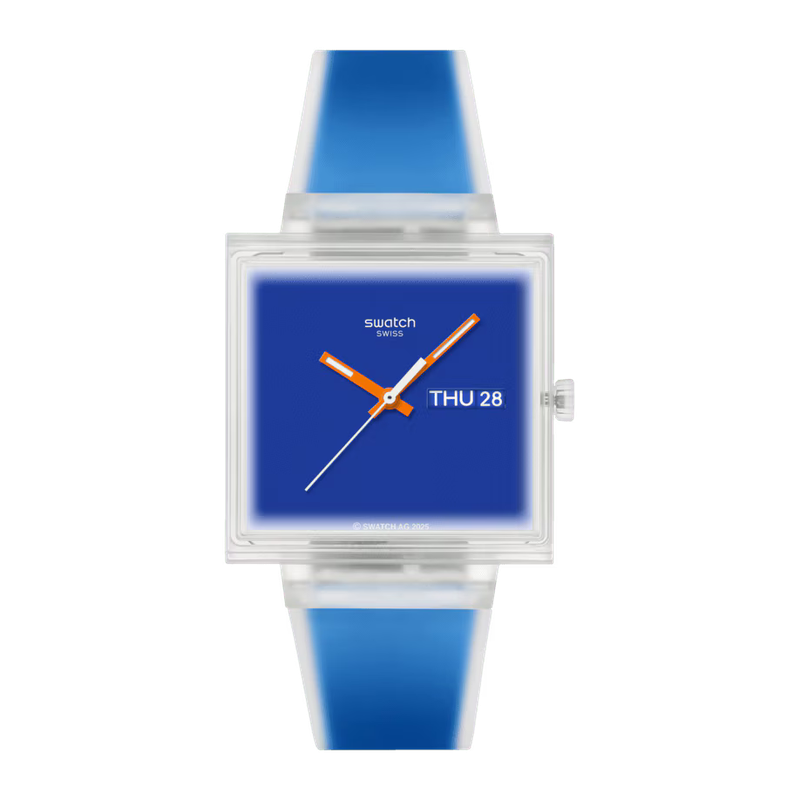 Swatch What If...See Thru Blue Watch - SO38K701