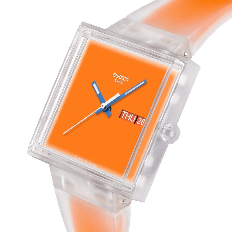 Swatch What If...See Thru Orange Watch - SO38K704