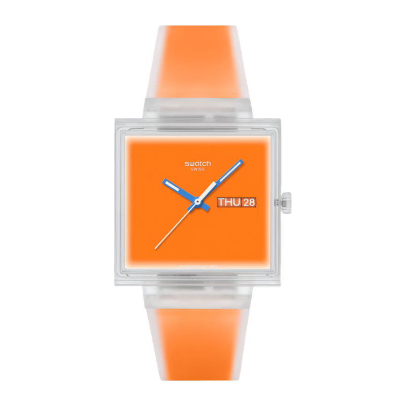 Swatch What If...See Thru Orange Watch - SO38K704