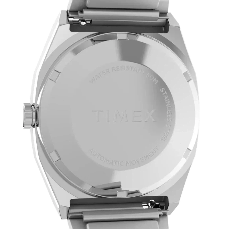 TIMEX Automatic 1983 E-Line Re-issue 34mm Stainless Steel Expansion Band Watch