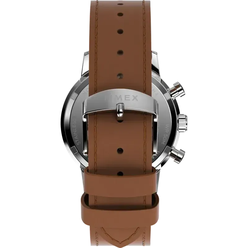 TIMEX Marlin® Chronograph Tachymeter 40mm Leather Strap Watch
