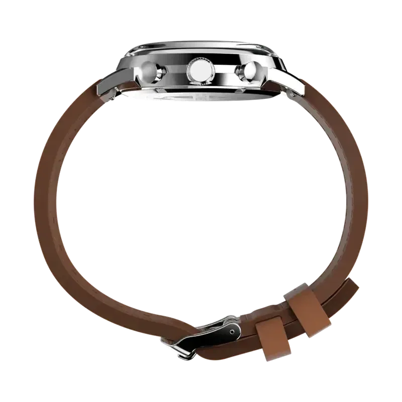 TIMEX Marlin® Chronograph Tachymeter 40mm Leather Strap Watch