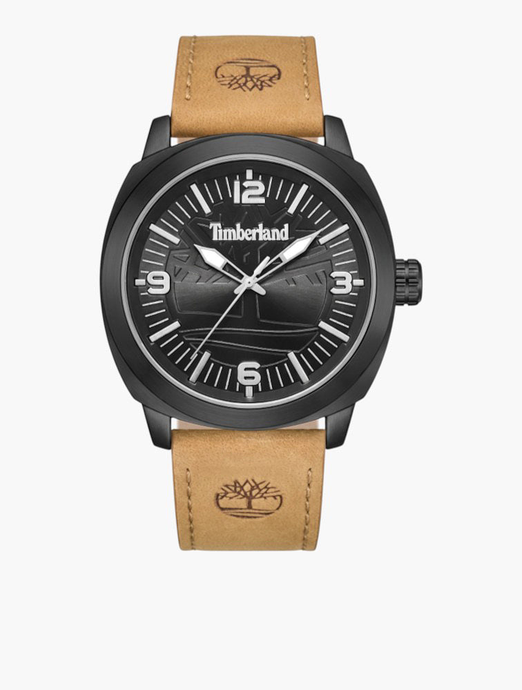 Timberland Black Round Analogue Watch