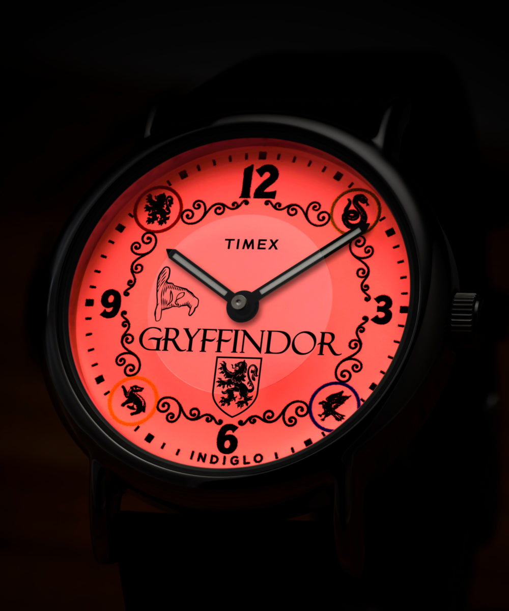 Timex Weekender Harry Potter Gryffindor Leather Strap Watch