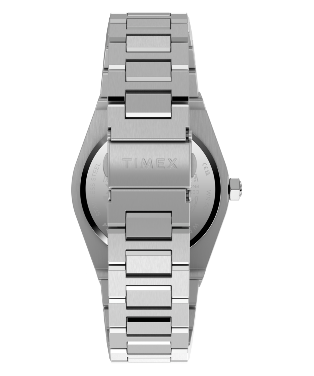 Timex Q Timex Marbella Stainless Steel Bracelet Watch Blue Dial