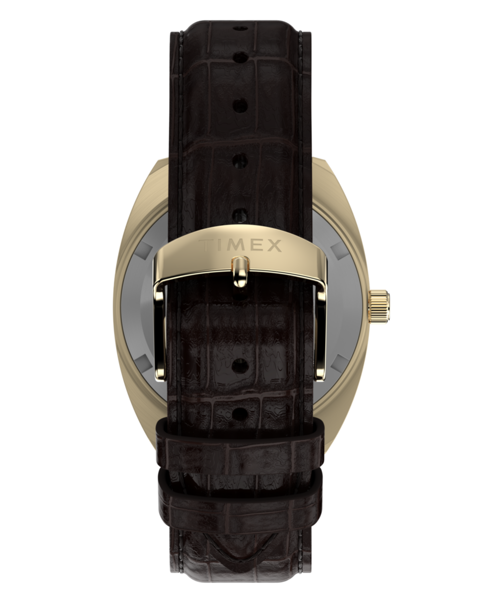 Timex 1976 Rotary Phone Dial Reissue Leather Strap Watch