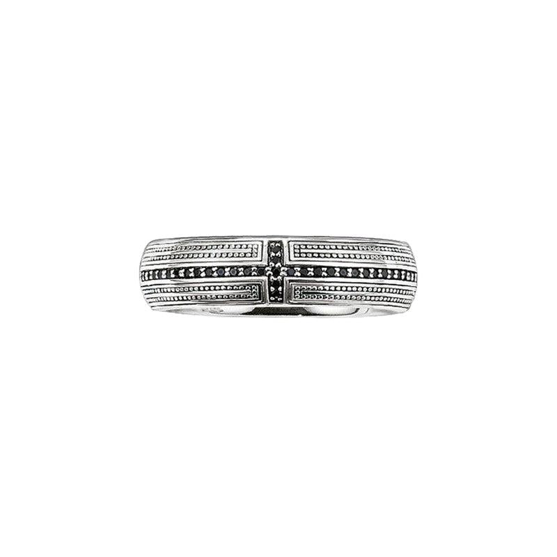 Thomas Sabo Band Ring Cross Pave