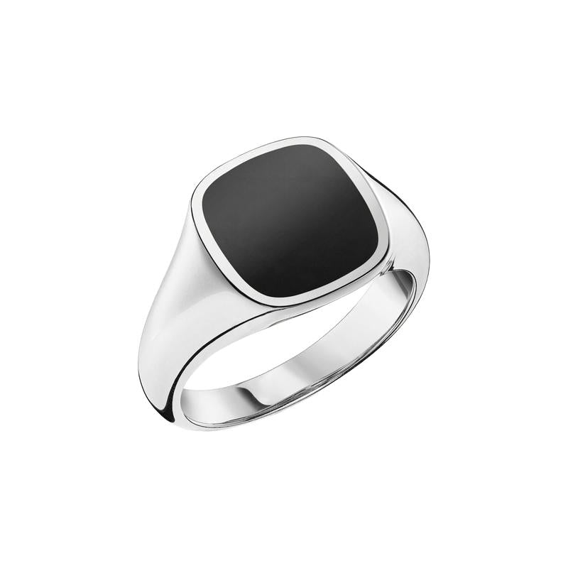 Thomas Sabo Bold Black Onyx 925 Sterling Silver Signet Ring