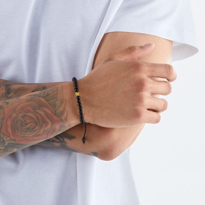 Thomas Sabo Bracelet - Black Skull - Gold